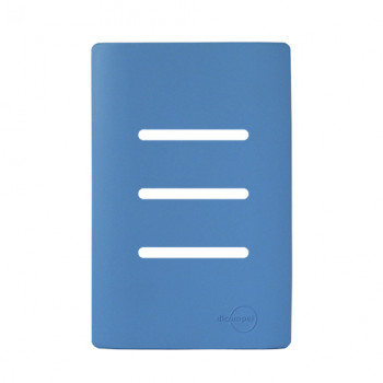 Placa p./ 3 Interruptores 4x2 - Novara Azul Fosco